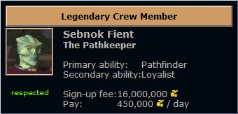 A legendary crew member